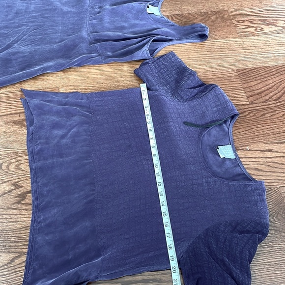 Vintage RABBIT DESIGNS MAXI 2 piece dress flare with topper purple washed size 8 - Picture 11 of 13